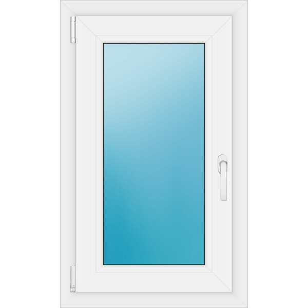 Einflügeliges Kunststofffenster 56x92 cm Weiß 
