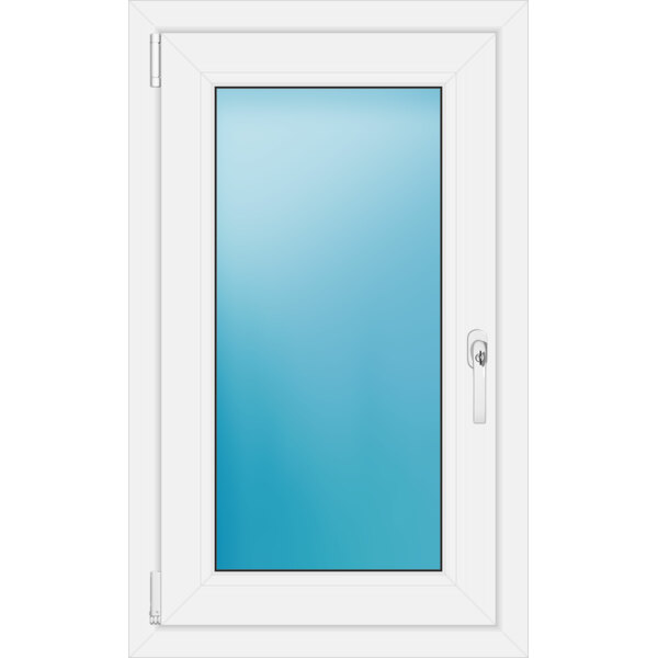Einflügeliges Kunststofffenster 59x97 cm Weiß 