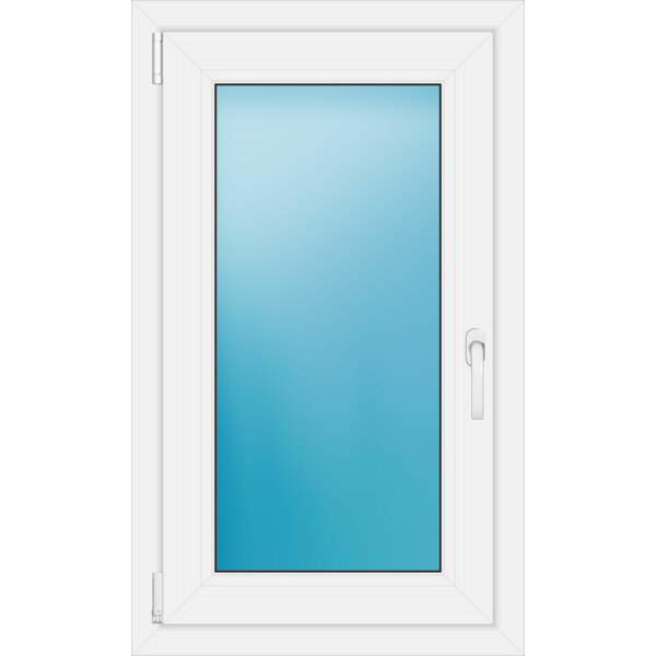 Einflügeliges Kunststofffenster 60x100 cm Weiß 