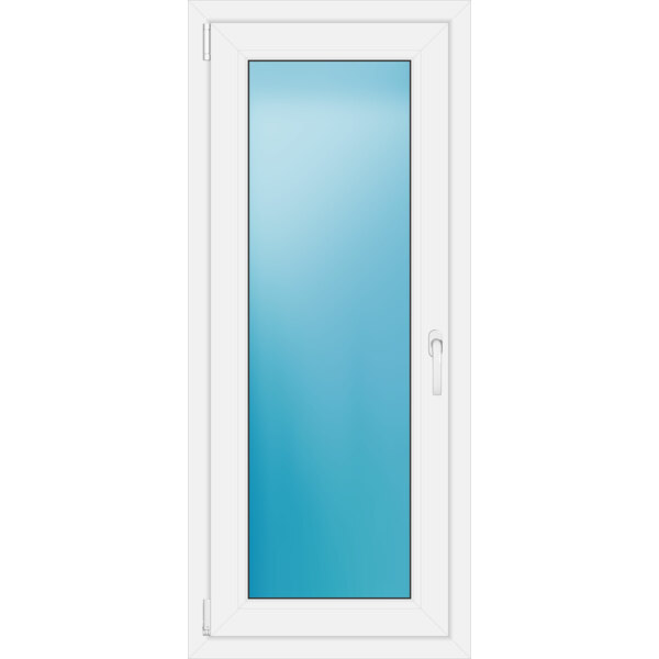 Einflügeliges Kunststofffenster 60x140 cm Weiß 