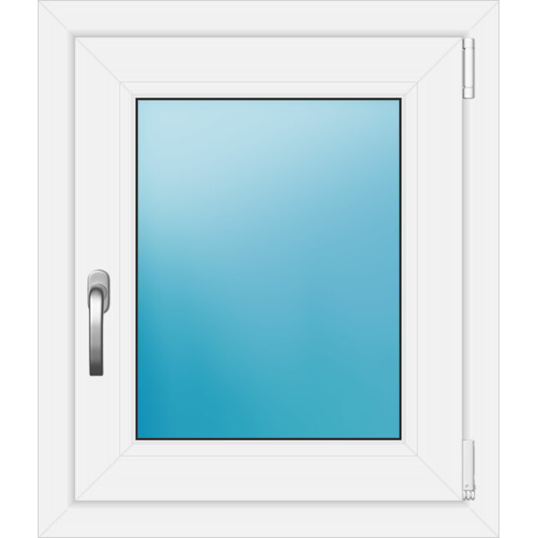 Einflügeliges Kunststofffenster 60x70 cm Weiß 