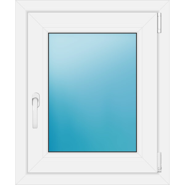 Einflügeliges Kunststofffenster 60x72 cm Weiß 