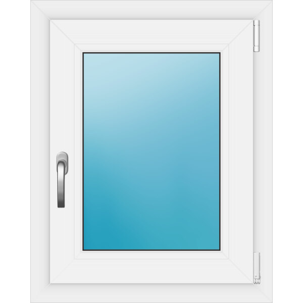 Einflügeliges Kunststofffenster 60x75 cm Weiß 