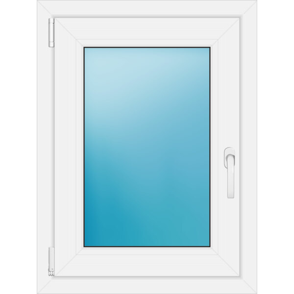 Einflügeliges Fenster 60 x 80 cm Farbe Weiß