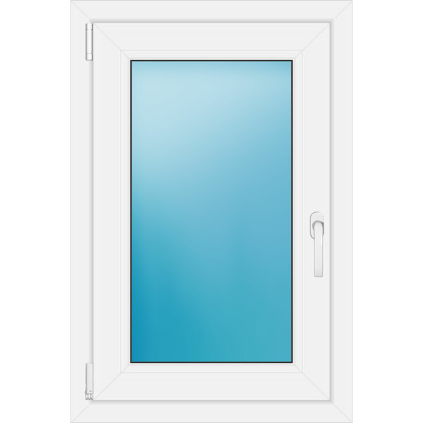 Einflügeliges Kunststofffenster 60x90 cm Weiß 