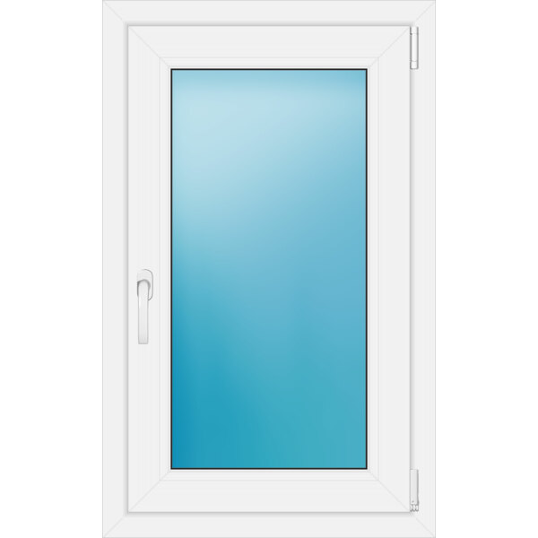 Einflügeliges Kunststofffenster 62x100 cm Weiß 