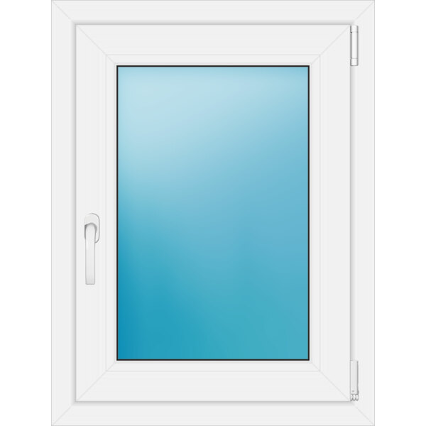 Einflügeliges Kunststofffenster 63x83 cm Weiß 