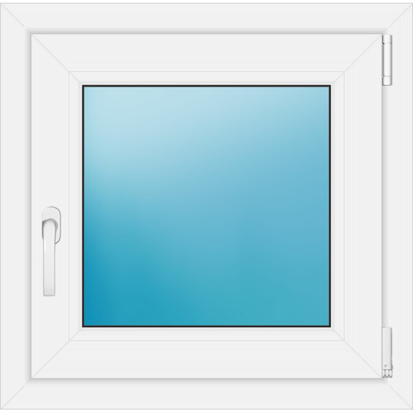 Einflügeliges Kunststofffenster 64x63 cm Weiß 