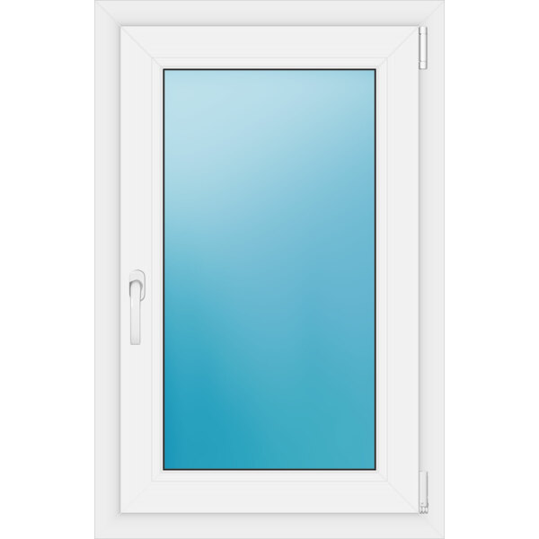 Einflügeliges Kunststofffenster 65x100 cm Weiß 