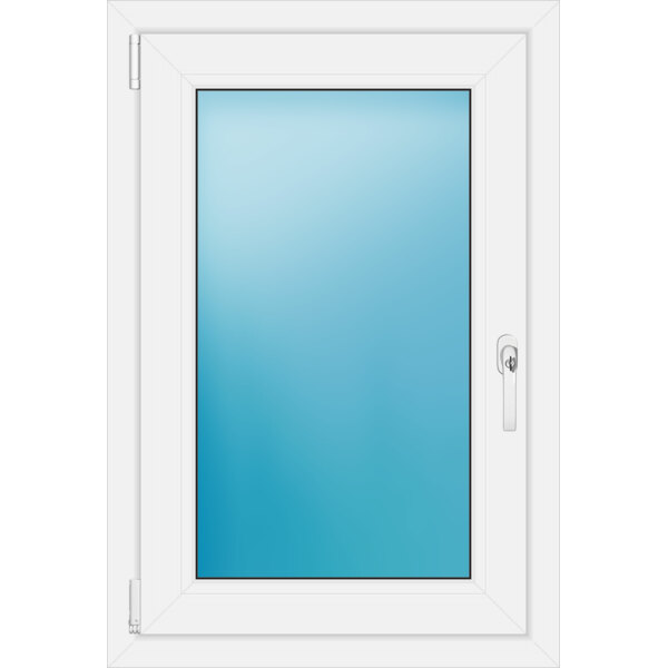 Einflügeliges Kunststofffenster 65x96 cm Weiß 