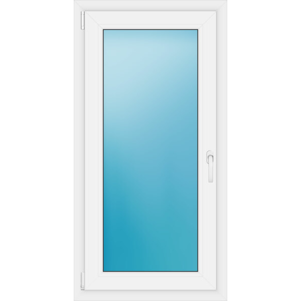 Einflügeliges Kunststofffenster 67x131.5 cm Weiß 