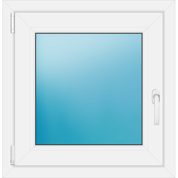 Einflügeliges Kunststofffenster 67x69 cm Weiß 