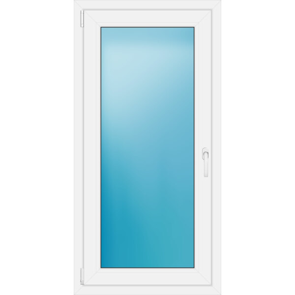 Einflügeliges Kunststofffenster 70x140 cm Weiß 