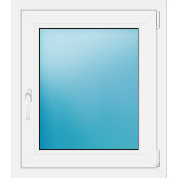 Einflügeliges Kunststofffenster 70x80 cm Weiß 