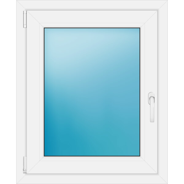 Einflügeliges Kunststofffenster 70x85 cm Weiß 