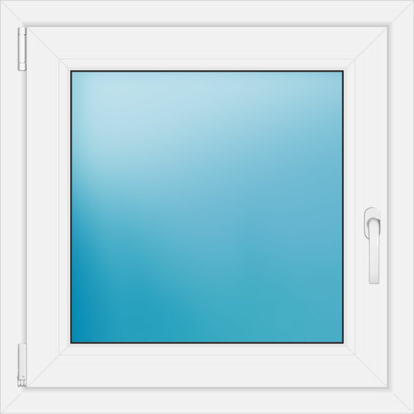 Einflügeliges Kunststofffenster 75x75 cm Weiß 