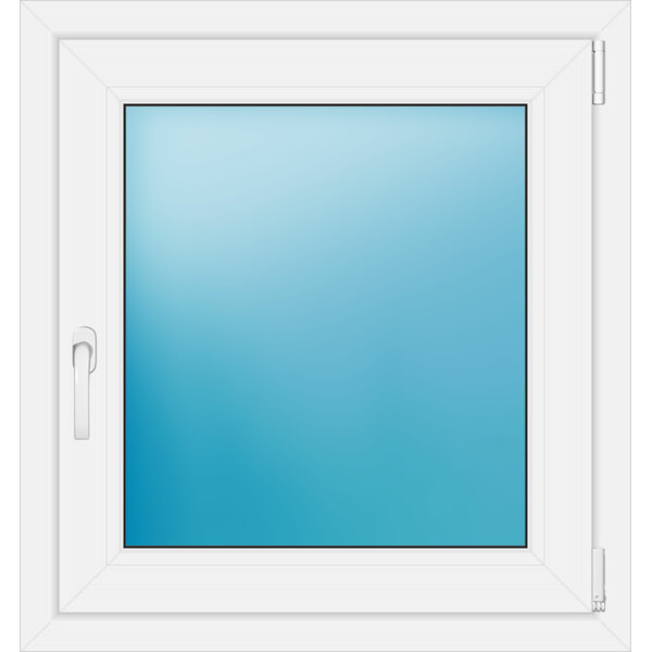 Einflügeliges Kunststofffenster 75x80 cm Weiß 
