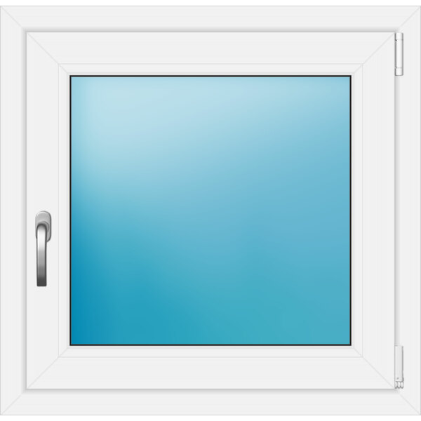 Einflügeliges Kunststofffenster 77x75 cm Weiß 