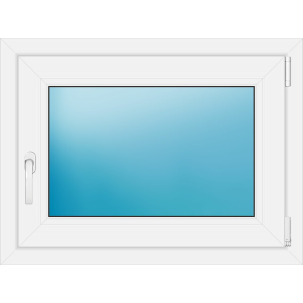 Einflügeliges Fenster 80x60 cm Farbe Weiß
