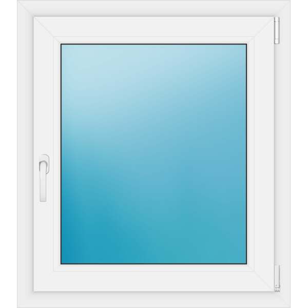 Einflügeliges Fenster 80 x 90 cm Farbe Weiß