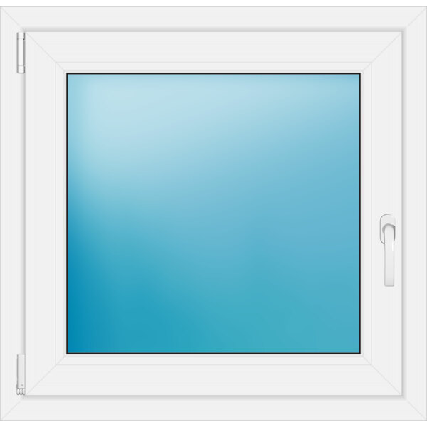 Einflügeliges Kunststofffenster 82x79.5 cm Weiß 