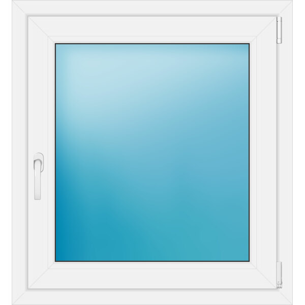 Einflügeliges Kunststofffenster 83x90 cm Weiß 