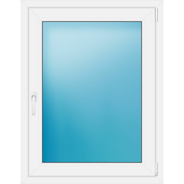 Einflügeliges Kunststofffenster 85x110 cm Weiß 