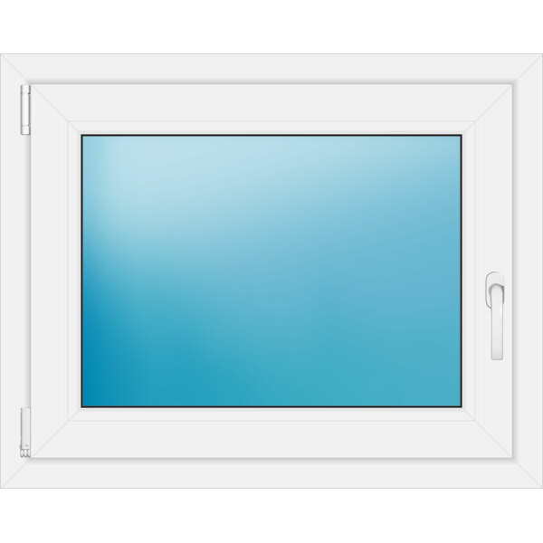 Einflügeliges Fenster 86 x 69 cm Farbe Weiß