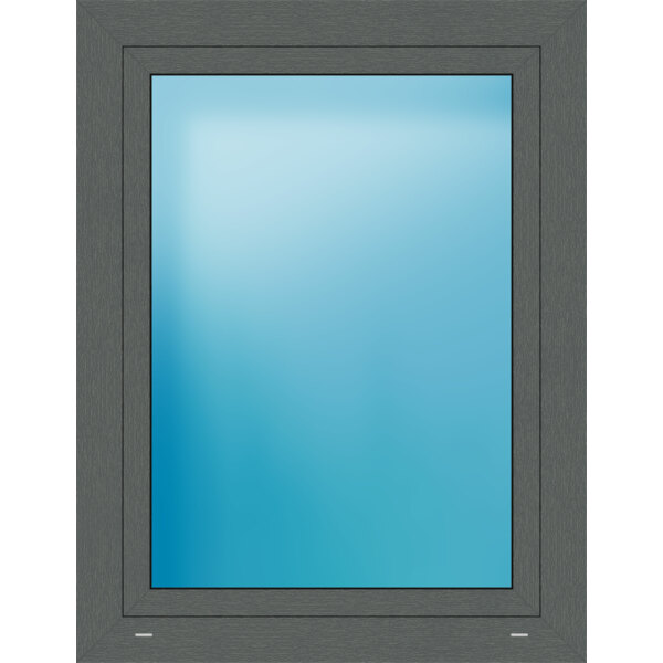 Einflügeliges Kunststofffenster 87x113 cm Basaltgrau 