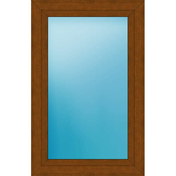 Einflügeliges Kunststofffenster 87x135 cm Golden Oak 