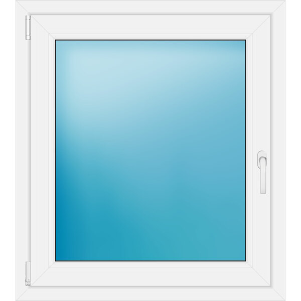 Einflügeliges Kunststofffenster 87x97 cm Weiß 