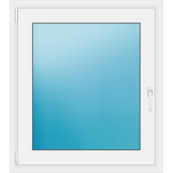 Einflügeliges Kunststofffenster 87x98 cm Weiß 