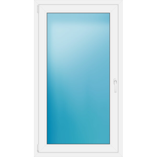 Einflügeliges Kunststofffenster 88x156 cm Weiß 