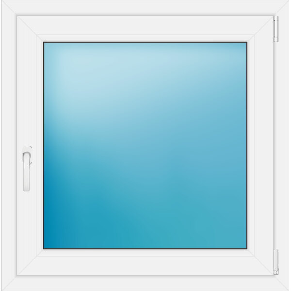 Einflügeliges Kunststofffenster 88x89 cm Weiß 