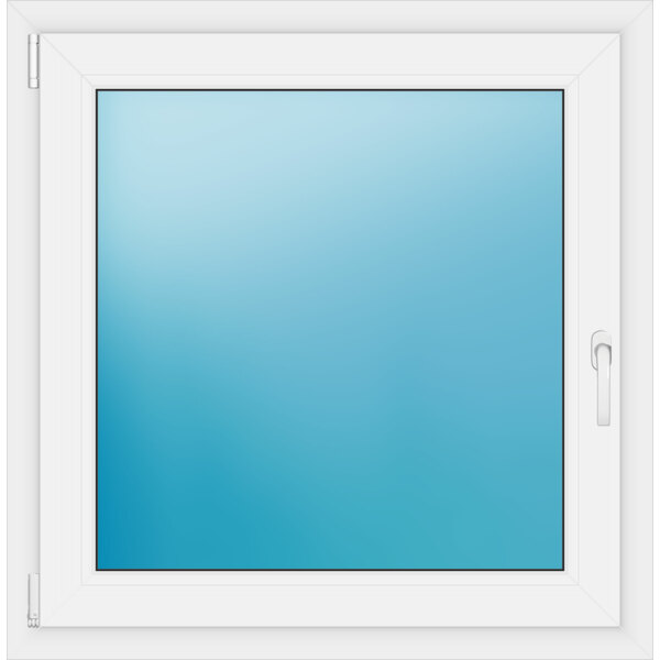 Einflügeliges Kunststofffenster 94x96 cm Weiß 