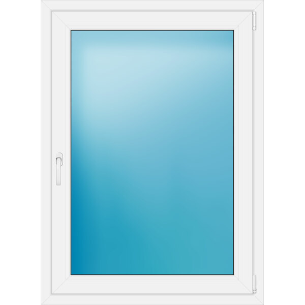 Einflügeliges Kunststofffenster 95x130 cm Weiß 