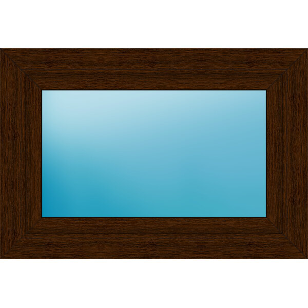 Einflügeliges Fenster 95 x 65 cm Farbe Mooreiche