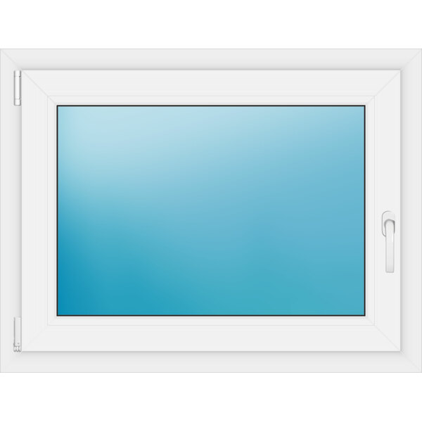 Einflügeliges Fenster 95 x 73 cm Farbe Weiß
