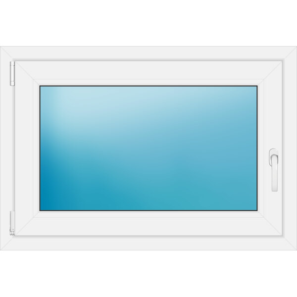 Einflügeliges Fenster 96 x 66 cm Farbe Weiß