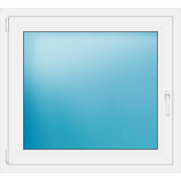 Einflügeliges Kunststofffenster 99x90 cm Weiß 