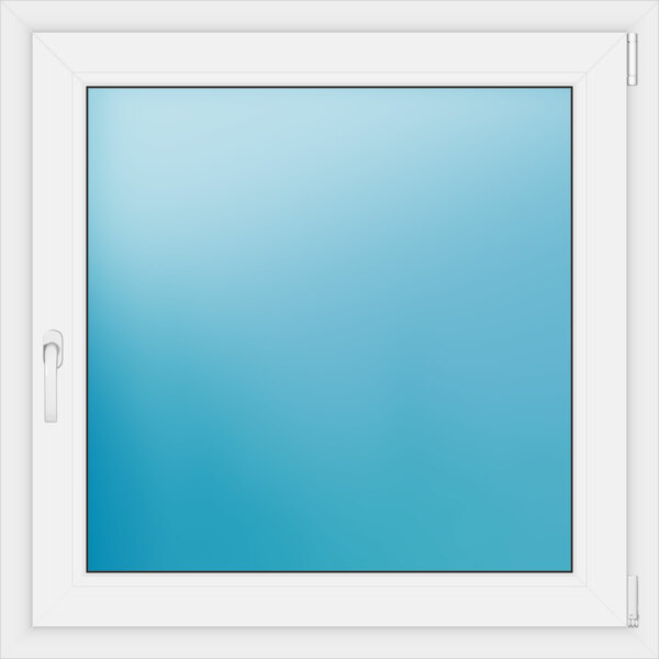Einflügeliges Kunststofffenster 99x99 cm Weiß 