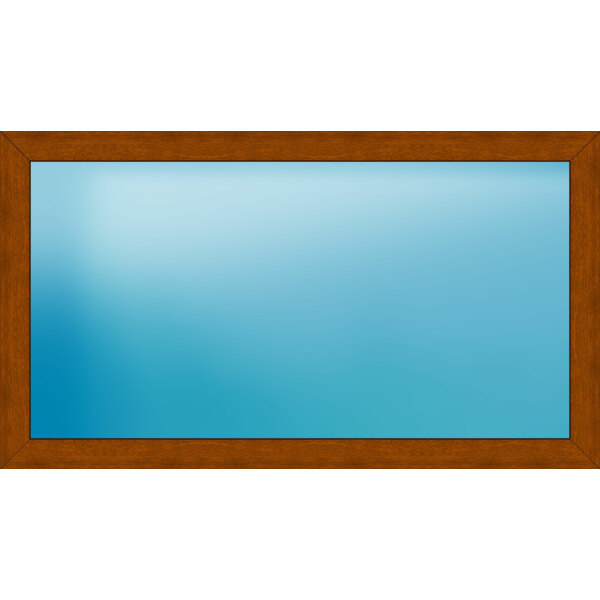 Festverglasung 160 x 90 cm Farbe Golden Oak