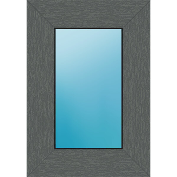 Festverglasung 35 x 50 cm Farbe Basaltgrau