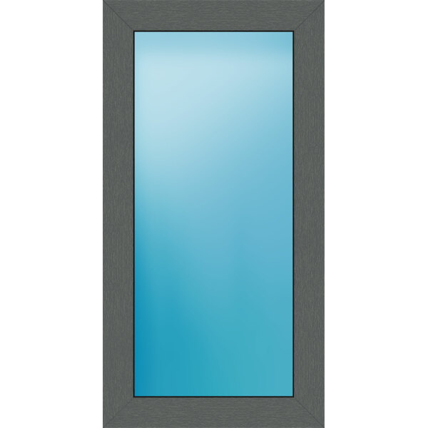 Festverglasung 57 x 110 cm Farbe Basaltgrau