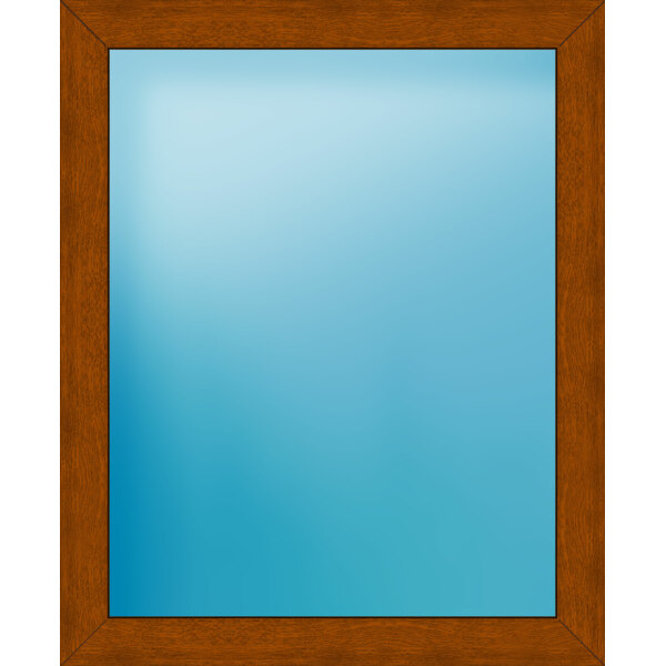 Festverglasung 90x110 cm Farbe Golden Oak