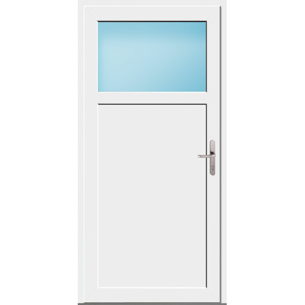 Nebeneingangstür 100 x 205 cm Farbe Weiß