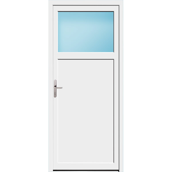 Nebeneingangstür 100 x 230 cm Farbe Weiß