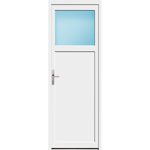 Nebeneingangstür 82 x 230 cm Farbe Weiß