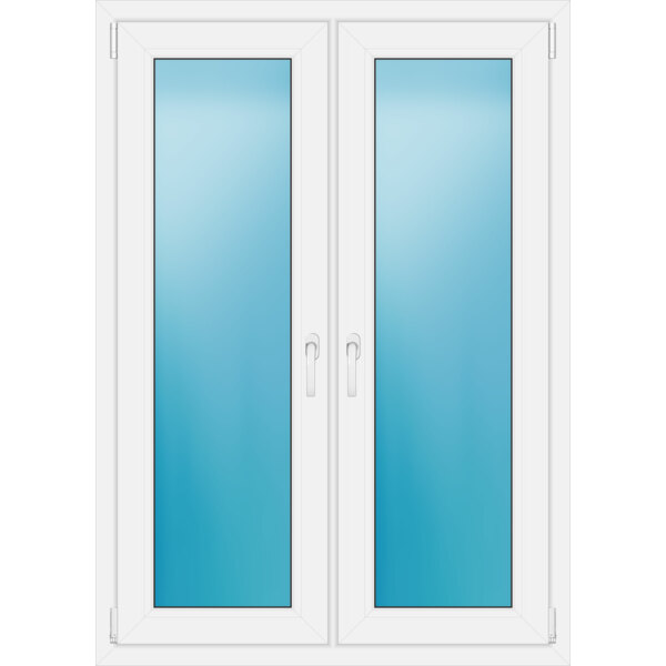 Zweiflügeliges Fenster 104 x 146 cm Farbe Weiß