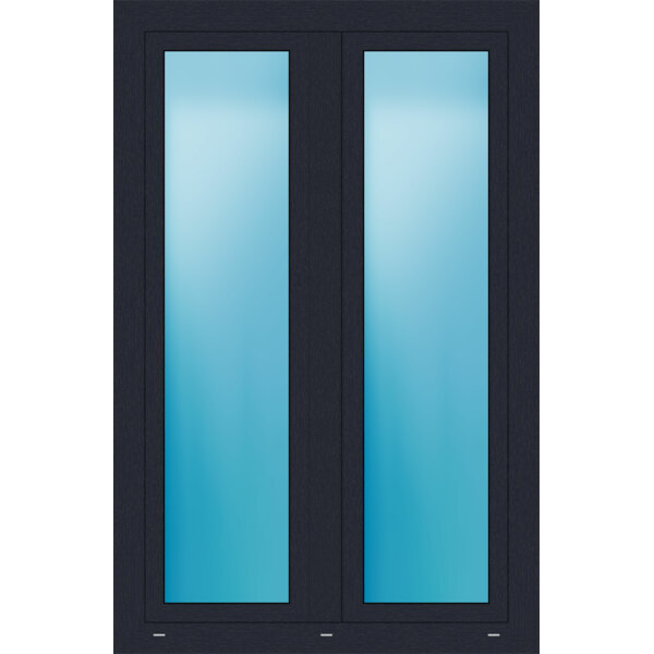 Zweiflügeliges Kunststofffenster 107x164 cm  